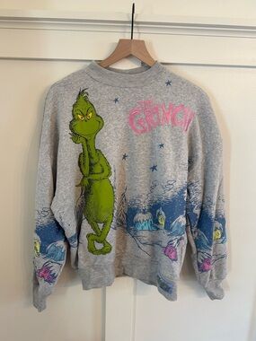 Target Gray Grinch Graphic Crewneck Sweatshirt